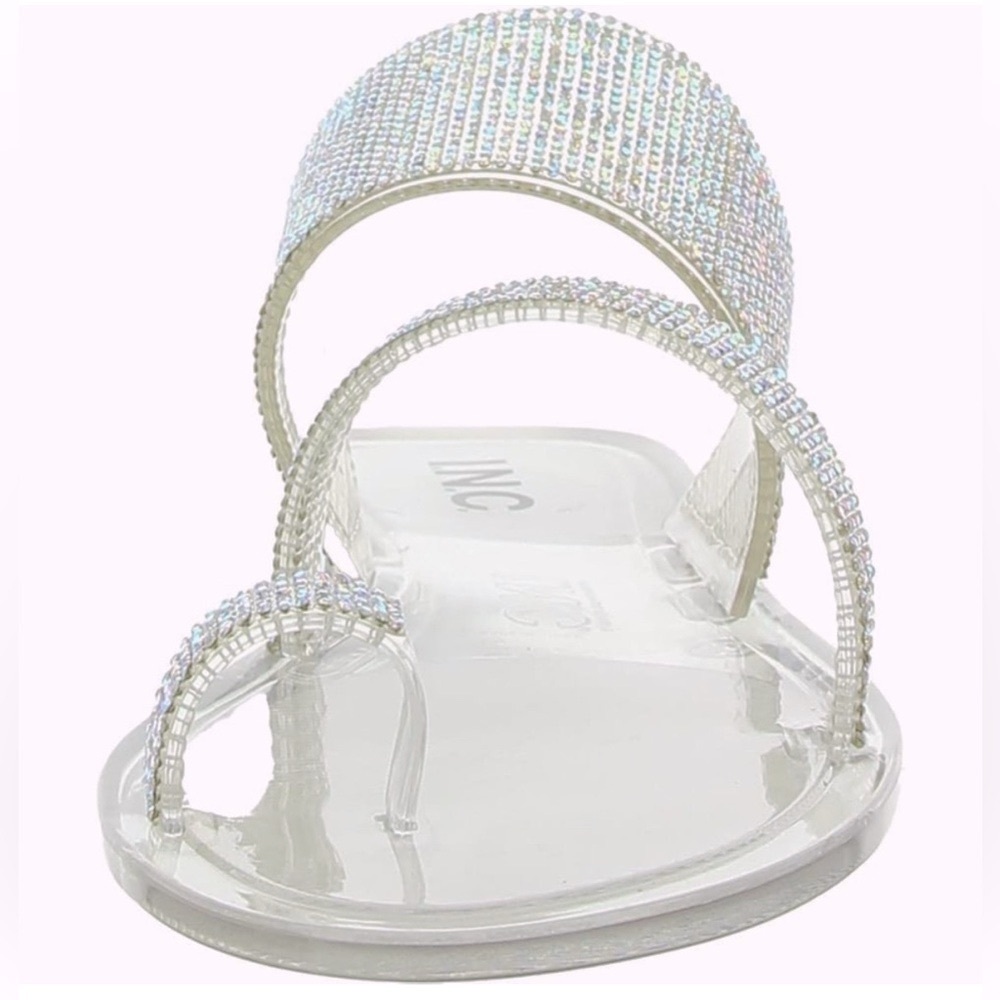NWT [INC International Concepts] Gianolo Rhinestone Slip-On Sandals Womens 5 & 6 - Picture 5 of 12